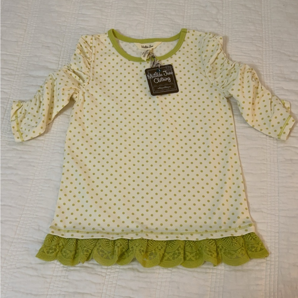 Matilda Jane Sz. 6  NWT 3/4 sleeve tunic top AND matching Ponte Knit leggings